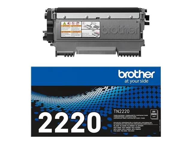 Brother TN2220 - Svart - original - tonerpatron - for Brother DCP-...