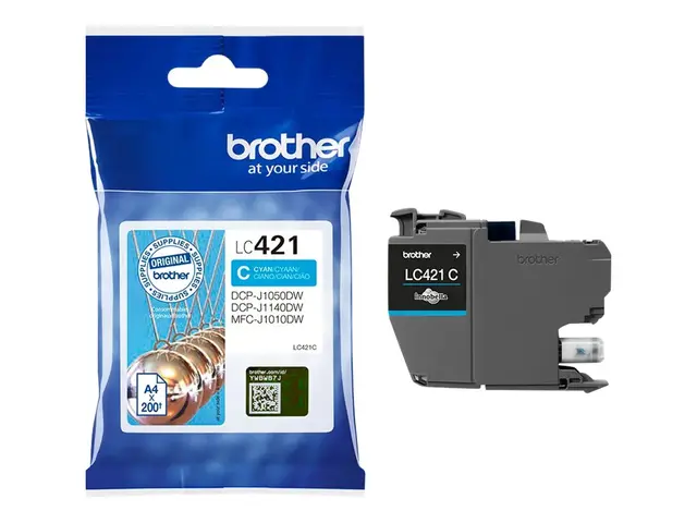 Brother LC421C - Cyan original blekkpatron for DCP-J1140DW, DCP-J1...