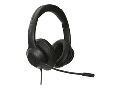 Targus AEH102GL - Hodesett - on-ear - konvertibel kablet - USB-A - lydisolerende - svart