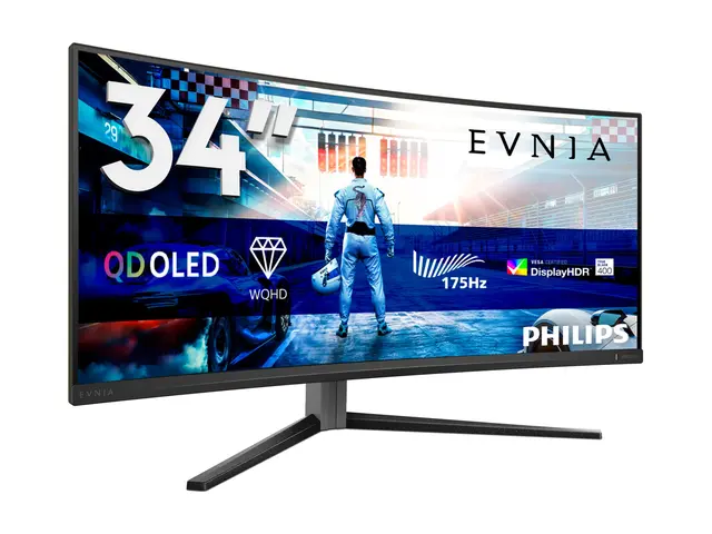 Philips Evnia 6000 34M2C6500 - OLED-skjerm gaming kurvet 34" 3440 ...