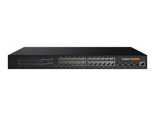 Yealink RCH240 - Switch - L2+ - Styrt 24 x 10/100/1000 (PoE+) + 4 x 1 Gigabit SFP - rackmonterbar - PoE+ (370 W)