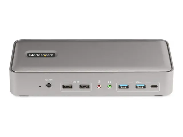StarTech.com Dual-Laptop USB-C KVM Docking Station, Dual Monitor 4...