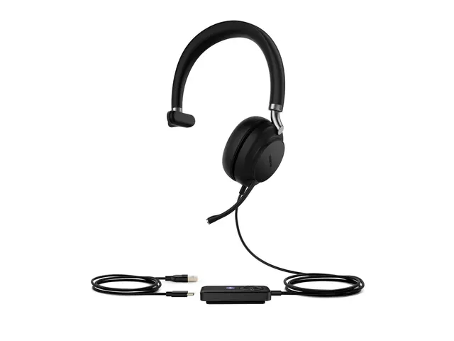 Yealink UH38 Mono - Hodesett on-ear Bluetooth trådløs, kablet USB-...