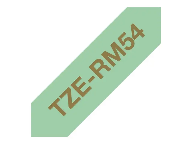 Brother TZe-RM54 - Sateng - gull på myntegrønt - Rull (2,4 cm x 4 ...