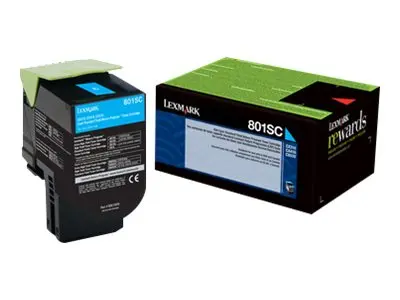 Lexmark 802SC - Cyan - original - tonerpatron LCCP, LRP - for Lexm...