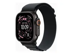 Apple Watch Ultra 3 - 49 mm - svart titan Ja smartklokke med Alpine Loop - tekstil - svart - b&#229;ndbredde: S - 64 GB - LTE, NFC, Wi-Fi 4, UWB, Bluetooth - 5G - 61.8 g