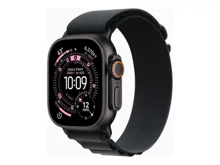 Apple Watch Ultra 3 - 49 mm - svart titan Ja smartklokke med Alpine Loop - tekstil - svart - b&#229;ndbredde: S - 64 GB - LTE, NFC, Wi-Fi 4, UWB, Bluetooth - 5G - 61.8 g