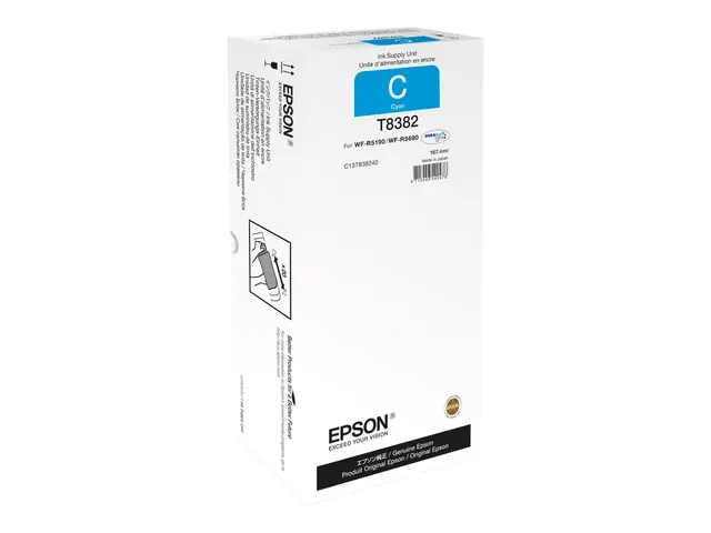 Epson T8382 - 167.4 ml - cyan - original - blekkrefill - for WorkF...
