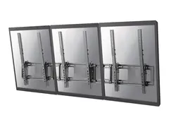 Neomounts NS-WMB300P - Brakett - for 3 LCD-skjermer svart - skjermstørrelse: 40"-52" - veggmonterbar