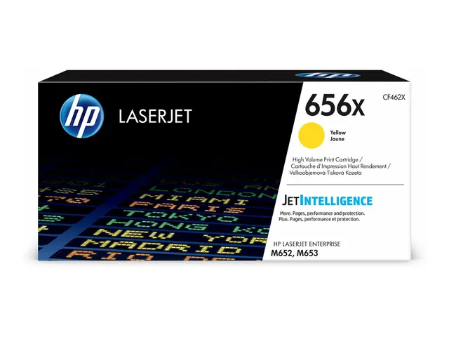 HP 656X - Høy ytelse - gul - original LaserJet - tonerpatron (CF462X) - for Color LaserJet Enterprise M652dn, M652n, M653dh, M653dn, M653x 