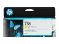 HP 738 - 130 ml - gul - original DesignJet - blekkpatron - for DesignJet T950