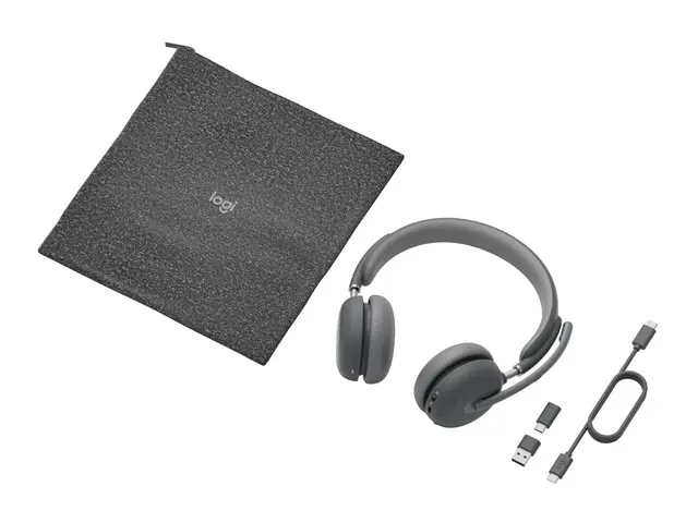 Logitech Zone Wireless 2 - Hodesett on-ear Bluetooth trådløs aktiv...