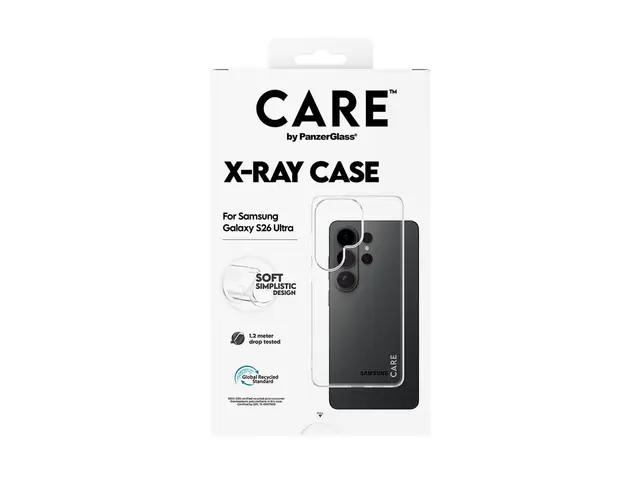CARE by PanzerGlass X-Ray - Baksidedeksel for mobiltelefon termoplast-polyuretan (TPU) - gjennomsiktig - for Samsung Galaxy S26 Ultra 