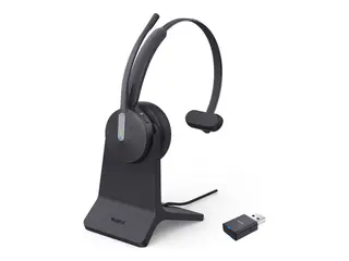 Yealink - Hodesett - on-ear - DECT / Bluetooth tr&#229;dl&#248;s - USB-A via DECT adapter, USB-C - med BHC70 ladeholdere - Certified for Microsoft Teams