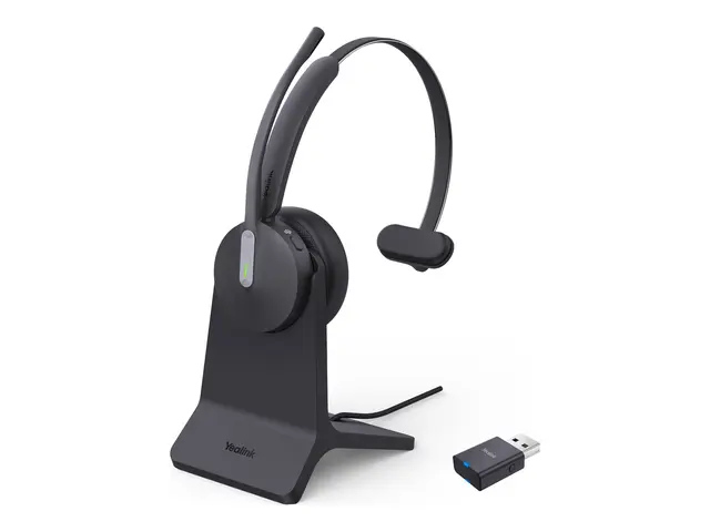 Yealink - Hodesett on-ear DECT / Bluetooth trådløs USB-A via adapt...