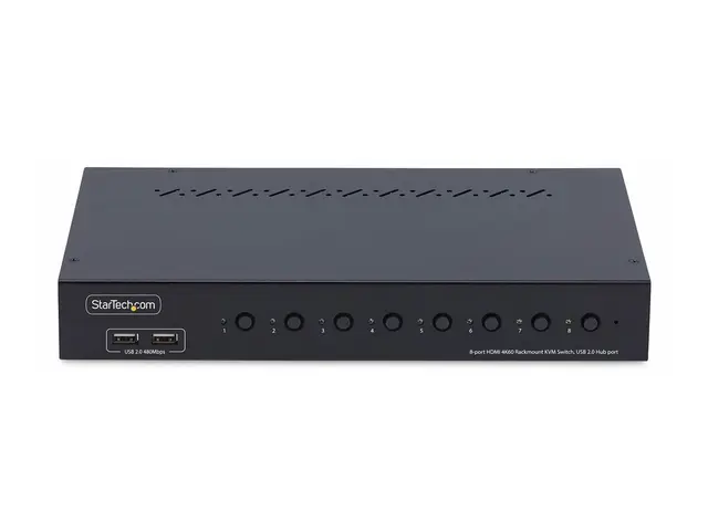 StarTech.com 8-Port HDMI KVM Switch w/1U Rack Mount Kit, 4K 60Hz -...