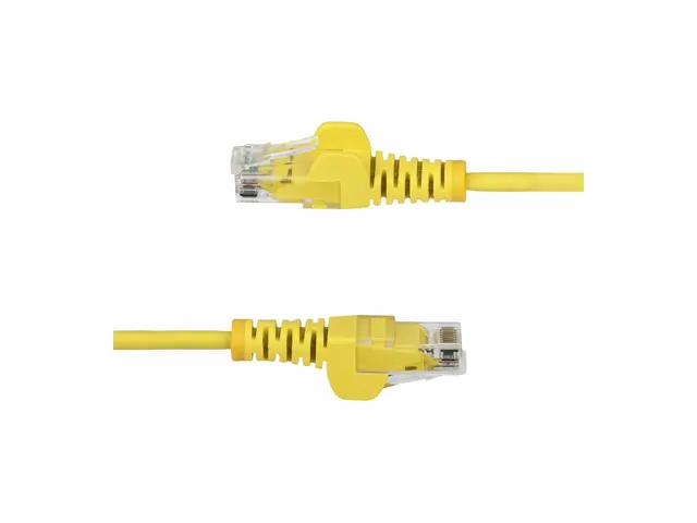 StarTech.com 3m Yellow Slim CAT6 Ethernet Cable, Snagless, 28AWG, ...