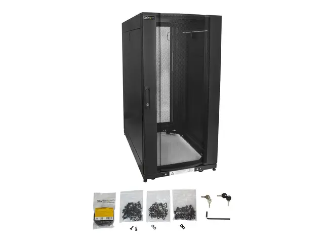 Startech 25U Server Rack Cabinet, 4 Post Adjustable Depth 7" to 35...