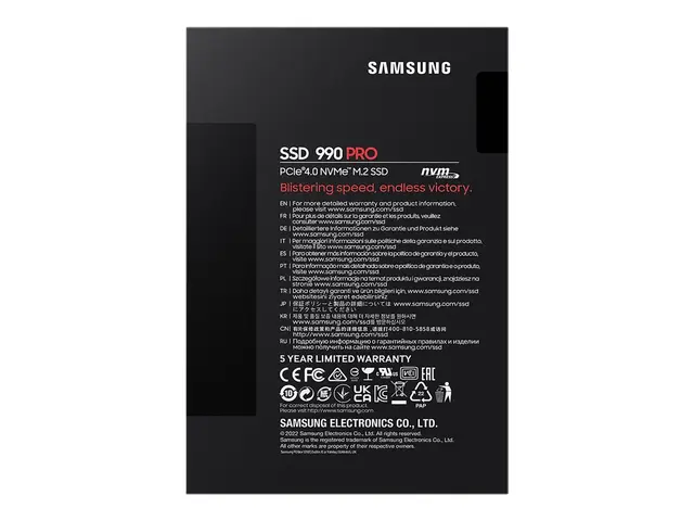 Samsung 990 PRO MZ-V9P2T0BW - SSD kryptert 2 TB intern M.2 2280 PC...
