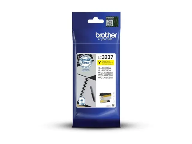 Brother LC3237Y - Gul original blekkpatron for HL-J6000DW, HL-J610...