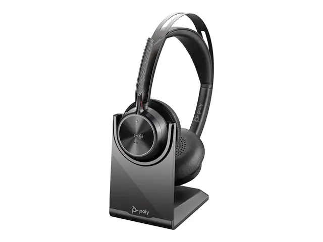 Poly Voyager Focus 2 - Hodesett on-ear Bluetooth trådløs aktiv stø...