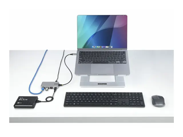 StarTech.com 3-Port USB-C Hub with Ethernet, 3x USB-A Ports, Gigab...