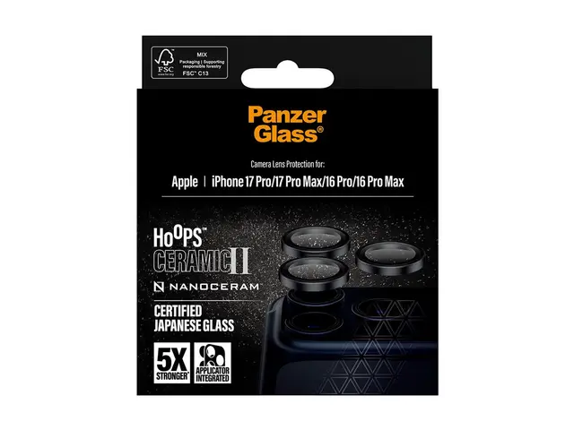 PanzerGlass Hoops Ceramic II - Linsebeskytter for mobiltelefon sva...
