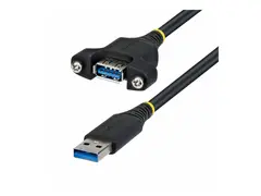 StarTech - USB-forlengelseskabel - USB-type A (hann) til USB-type A (hunn) USB 3.0 / USB 3.2 Gen 1 - 2 m - passiv, tommelskruer, 5 Gbps Super Speed - svart