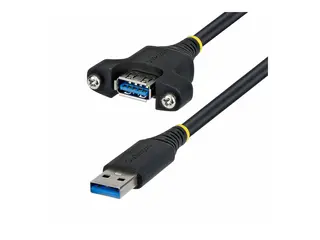 StarTech - USB-forlengelseskabel - USB-type A (hann) til USB-type A (hunn) USB 3.0 / USB 3.2 Gen 1 - 2 m - passiv, tommelskruer, 5 Gbps Super Speed - svart