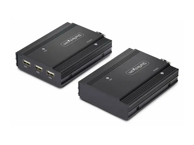 StarTech.com DisplayPort KVM Console Extender Over Fiber Optic, 4K...