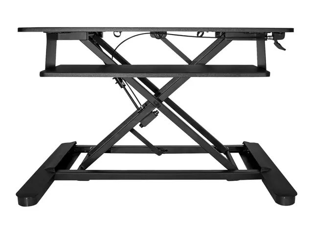 Startech Sit Stand Desk Converter with Keyboard Tray, Large 35" x ...