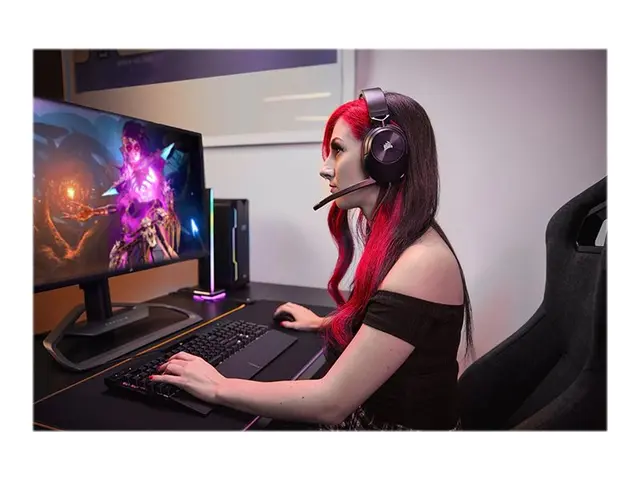 CORSAIR Gaming HS55 SURROUND - Hodesett full størrelse kablet 3,5 ...