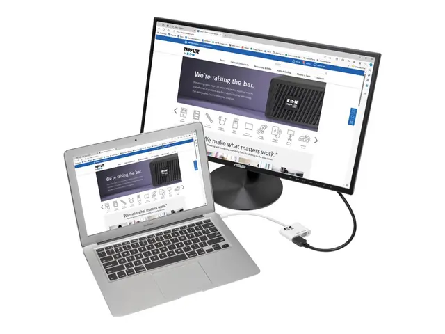 Eaton Tripp Lite Series 6in Mini DisplayPort to HDMI VGA 4K Adapte...