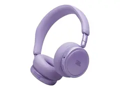 JBL LIVE 680NC - Hodetelefoner med mikrofon on-ear - Bluetooth - trådløs, kablet - aktiv støydemping - 3,5 mm jakk - purpur