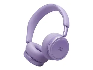JBL LIVE 680NC - Hodetelefoner med mikrofon on-ear - Bluetooth - trådløs, kablet - aktiv støydemping - 3,5 mm jakk - purpur