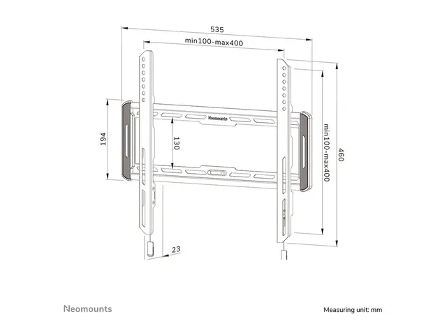 Neomounts WL30-550BL14 - Monteringssett (veggplate, brakettadapter...