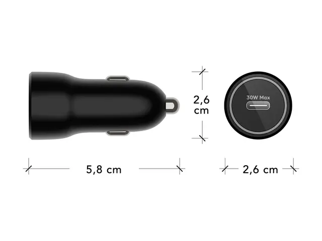 dbramante1928 re-charge - Bilstrømadapter 30 watt (USB-C) svart