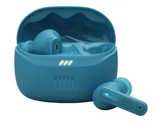 JBL TUNE Beam 2 - True wireless-hodetelefoner med mikrofon i øret - Bluetooth - aktiv støydemping - turkis