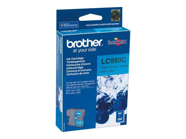 Brother LC980C - Cyan - original - blekkpatron - for Brother DCP-1...