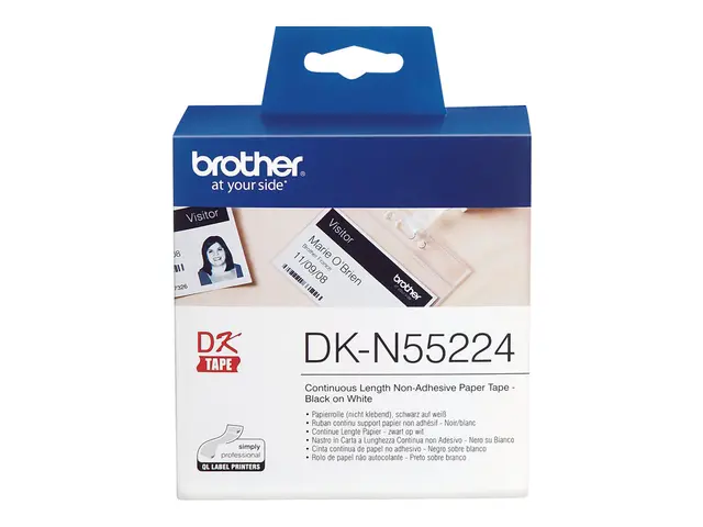 Brother DKN55224 - Papir - svart på hvitt - Rull (5,4 cm x 30,5 m)...