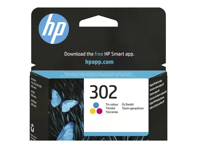 HP 302 - 4 ml farge (cyan, magenta, gul) original blekkpatron for ...