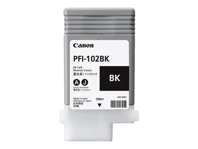 Canon PFI-102 BK - 130 ml - svart - original - blekkbeholder - for...