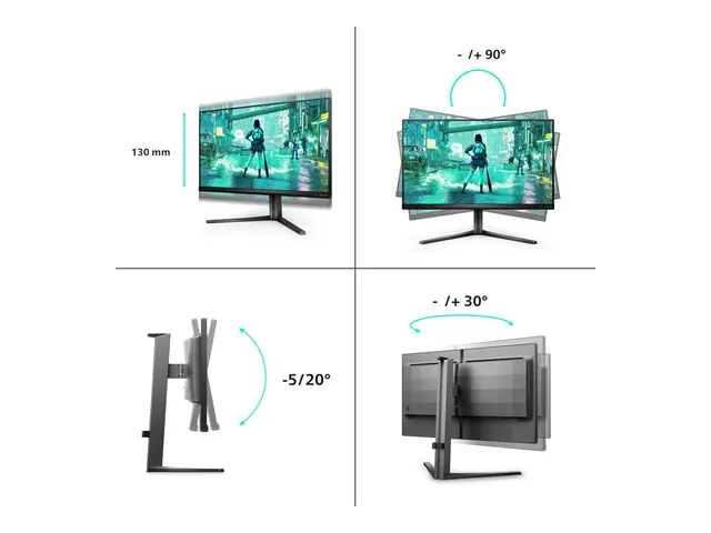Philips Evnia 3000 25M2N3200W - LED-skjerm gaming 25" (24.5" synli...