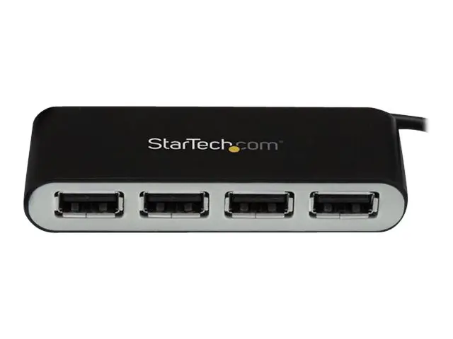 StarTech.com 4 Port USB 2.0 Hub - Bus Powered Portable Multi Split...