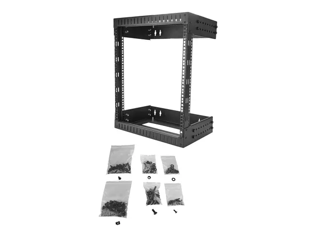 Startech 12U 19" Wall Mount Network Rack, Adjustable Depth 12-20" ...