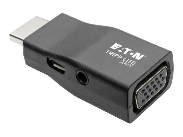 Eaton Tripp Lite Series Compact HDMI to VGA Adapter with Audio (M/...