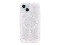 OtterBox Core Series - Baksidedeksel for mobiltelefon MagSafe-samsvar - REGRIND-silikon, syntetisk gummi - dryssing (hvit) - for Apple iPhone 15