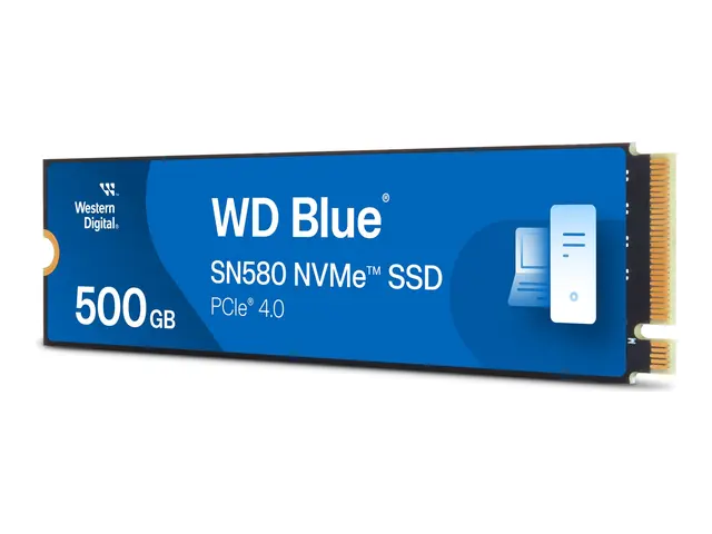 WD Blue SN580 - SSD 500 GB intern M.2 2280 PCIe 4.0 x4 (NVMe)