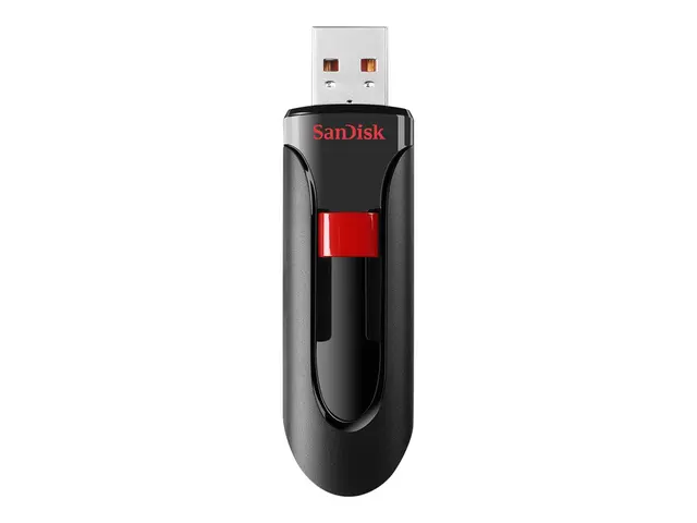 SanDisk Cruzer Glide - USB-flashstasjon - 256 GB - USB 2.0 - svart...