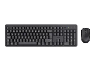 Trust TKM-360 - Tastatur- og mussett stille - tr&#229;dl&#248;s - QWERTY - Nordisk - svart
